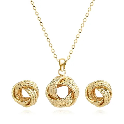 Europe and America Fashion Simple Geometric Irregular Jewelry Niche High Design Jewelry Set - Style 3815 - Plated Brass jewelry made by BlueOne Jewelry