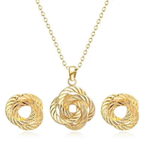 Europe and America Fashion Simple Geometric Irregular Jewelry Niche High Design Jewelry Set - Style 3738 - Plated Brass jewelry made by BlueOne Jewelry