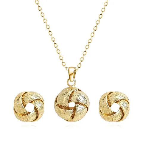 Europe and America Fashion Simple Geometric Irregular Jewelry Niche High Design Jewelry Set - Style 3687 - Plated Brass jewelry made by BlueOne Jewelry