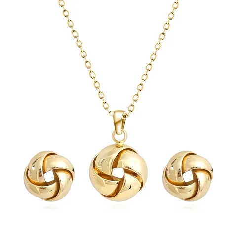 Europe and America Fashion Simple Geometric Irregular Jewelry Niche High Design Jewelry Set - Style 3690 - Plated Brass jewelry made by BlueOne Jewelry