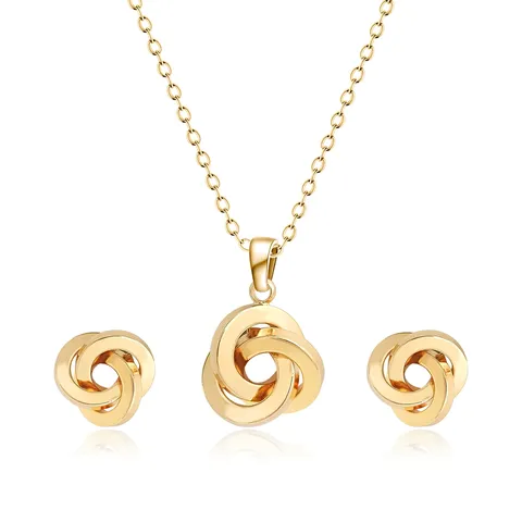 Europe and America Fashion Simple Geometric Irregular Jewelry Niche High Set - Style 3498 - Plated Brass jewelry made by BlueOne Jewelry