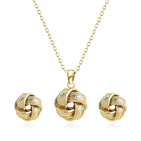 Europe and America Fashion Simple Geometric Irregular Jewelry Niche High Design Jewelry Set - Style 3705 - Plated Brass jewelry made by BlueOne Jewelry