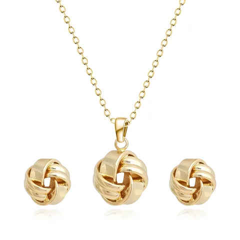 Europe and America Fashion Simple Geometric Irregular Jewelry Niche High Design Jewelry Set - Style 3699 - Plated Brass jewelry made by BlueOne Jewelry