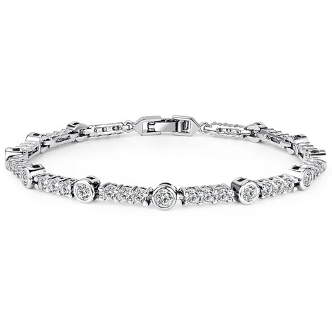 Europe and the United States Bracelet Niche Zirconia Hand Jewelry Women - Plated Brass jewelry made by BlueOne Jewelry