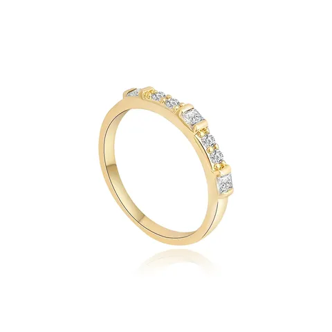 Europe and the United States Jewelry Plated Ring Ladies Simple Fashion - Plated Brass jewelry made by BlueOne Jewelry