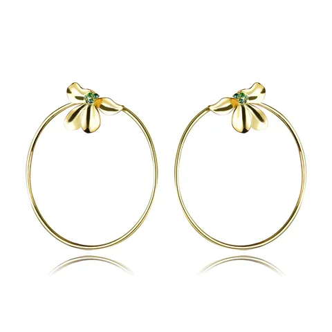 Europe and the United States Fashion Personality Earrings Female Simple Trend - Plated Brass jewelry made by BlueOne Jewelry