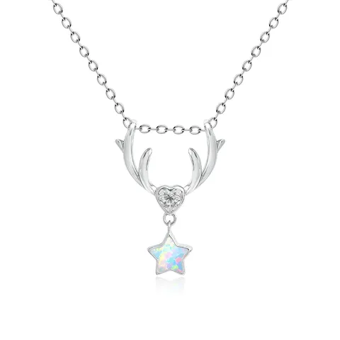 Plated Brass Europe and the United States Fashion Shiny Pendant Necklace Australian Jewelry Collarbone Chain - Plated Brass jewelry made by BlueOne Jewelry
