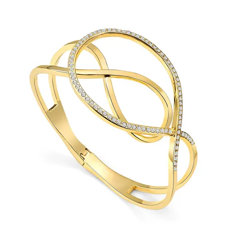 Cubic Zirconia Europe and the United States Gold Bracelet Does Not Lose Color - Plated Brass jewelry made by BlueOne Jewelry
