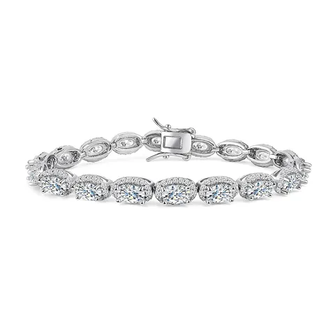Europe and the United States Direct Sale Jewelry Classic Oval Luxury Charm Bracelet - Plated Brass jewelry made by BlueOne Jewelry