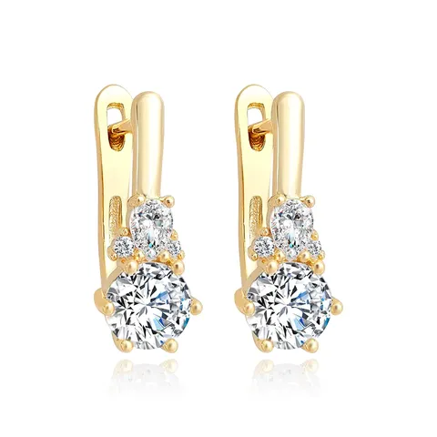 Minimalist Europe and the United States Ear Buckle Female Korean Small Fresh Earrings - Plated Brass jewelry made by BlueOne Jewelry