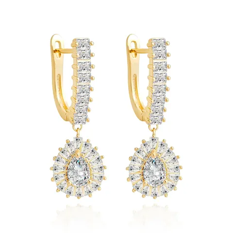 Europe and the United States Ear Buckle Female Korean Small Fresh Earrings - Style 4392 - Plated Brass jewelry made by BlueOne Jewelry