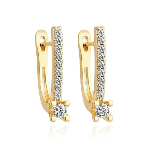 Plated Brass Europe and the United States Ear Buckle Female Korean Small Fresh Earrings - Plated Brass jewelry made by BlueOne Jewelry