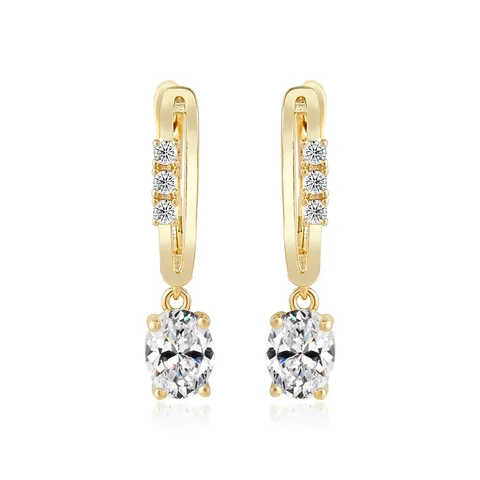 Europe and the United States Ear Buckle Female Korean Small Fresh Earrings - Style 4327 - Plated Brass jewelry made by BlueOne Jewelry