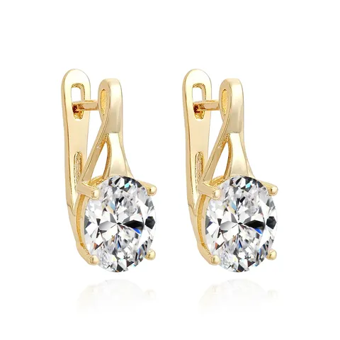Europe and the United States Ear Buckle Female Korean Small Fresh Earrings - Style 4393 - Plated Brass jewelry made by BlueOne Jewelry