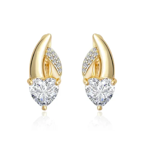 Europe and the United States Ear Buckle Female Korean Small Fresh Earrings - Plated Brass jewelry made by BlueOne Jewelry