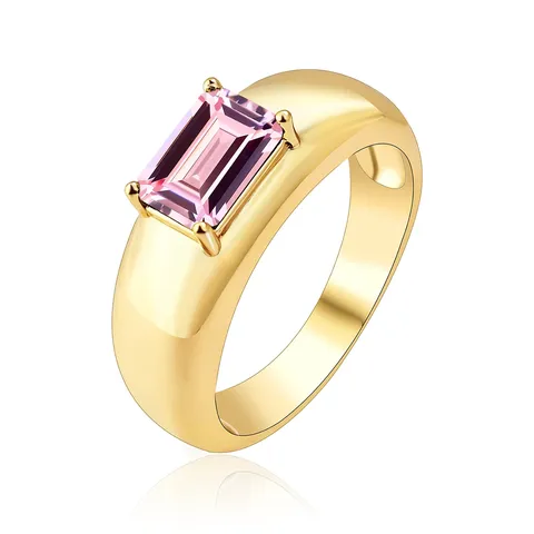 Cubic Zirconia Europe and the United States Finger Ring Hand Jewelry Simple Luxury - Stainless Steel jewelry made by BlueOne Jewelry
