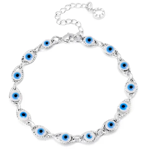 Europe and the United States Devil’s Eye Bracelet Simple - Plated Brass jewelry made by BlueOne Jewelry