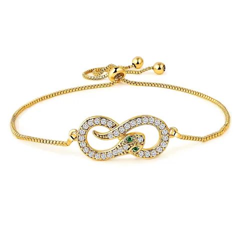 Europe and the United States Hand Jewelry Ins Fashion Creative Micro-set Charm Bracelet - Plated Brass jewelry made by BlueOne Jewelry