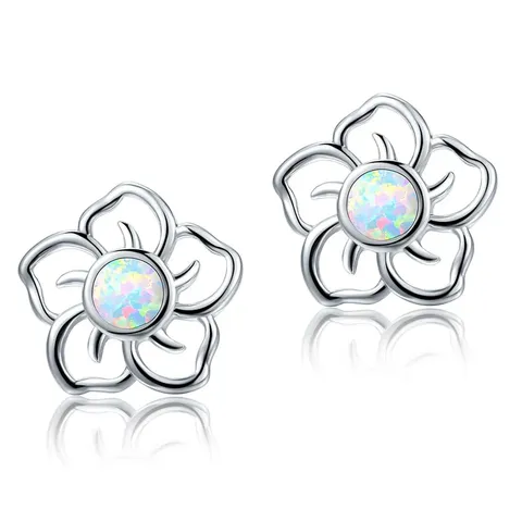 Europe and the United States Sweet Fresh Sky Flower Earrings Australian - Plated Brass jewelry made by BlueOne Jewelry