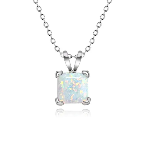 Europe and the United States Women’s Jewelry Opal Jewelry Necklace Opal Y-Necklace - Plated Brass jewelry made by BlueOne Jewelry