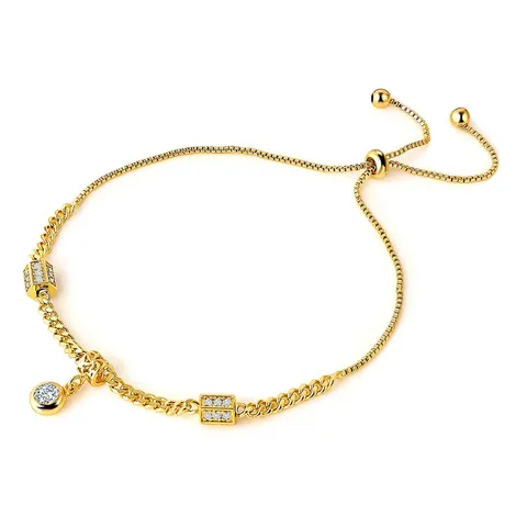 Europe and the United States Fashion Adjustable Flow Bracelet Ins Niche - Plated Brass jewelry made by BlueOne Jewelry