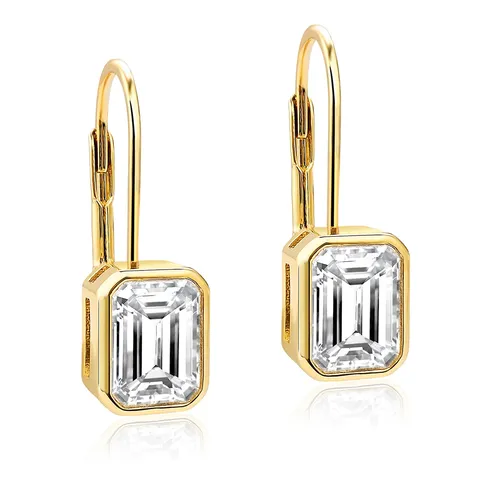 Europe and the United States Fashion Niche Zircon Earrings Female - Plated Brass jewelry made by BlueOne Jewelry