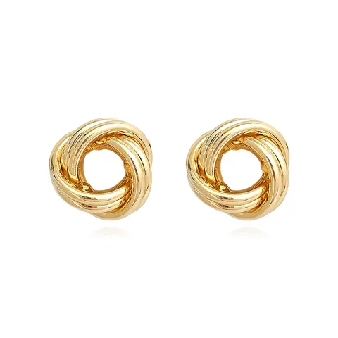 Europe and the United States Fashion Simple Geometric Irregular Jewelry Niche Stud Earrings - Style 3885 - Plated Brass jewelry made by BlueOne Jewelry