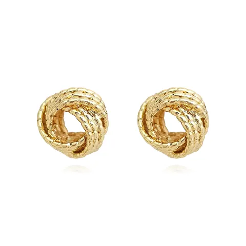 Europe and the United States Fashion Simple Geometric Irregular Jewelry Niche Stud Earrings - Style 3813 - Plated Brass jewelry made by BlueOne Jewelry