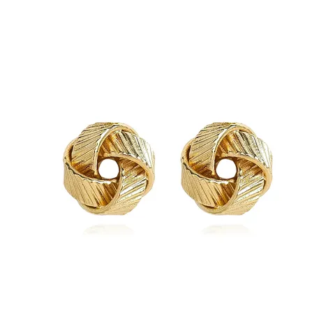 Europe and the United States Fashion Simple Geometric Irregular Jewelry Niche Stud Earrings - Style 3343 - Plated Brass jewelry made by BlueOne Jewelry