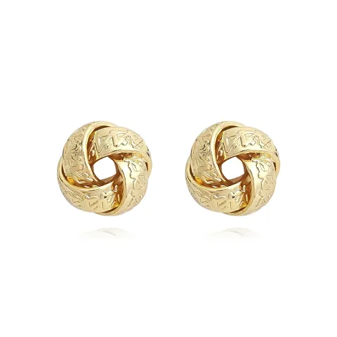 Europe and the United States Fashion Simple Geometric Irregular Jewelry Niche Stud Earrings - Style 3691 - Plated Brass jewelry made by BlueOne Jewelry
