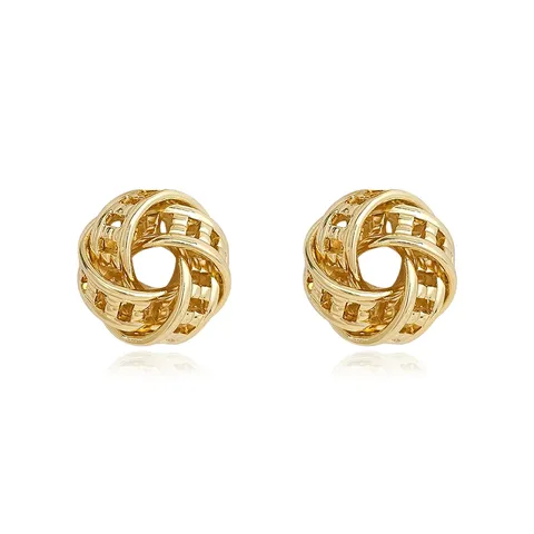 Europe and the United States Fashion Simple Geometric Irregular Jewelry Niche Stud Earrings - Style 3517 - Plated Brass jewelry made by BlueOne Jewelry