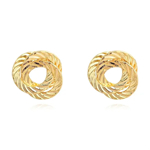 Europe and the United States Fashion Simple Geometric Irregular Jewelry Niche Stud Earrings - Style 3706 - Plated Brass jewelry made by BlueOne Jewelry