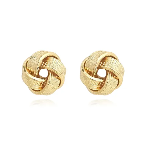 Europe and the United States Fashion Simple Geometric Irregular Jewelry Niche Stud Earrings - Style 3508 - Plated Brass jewelry made by BlueOne Jewelry