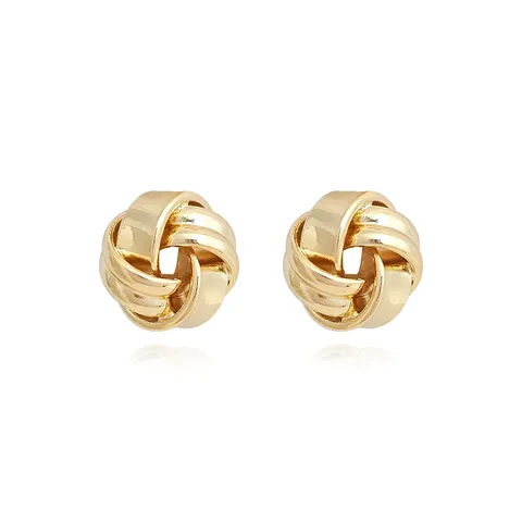 Europe and the United States Fashion Simple Geometric Irregular Jewelry Niche Stud Earrings - Style 3697 - Plated Brass jewelry made by BlueOne Jewelry