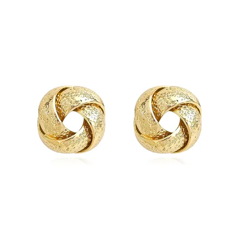 Europe and the United States Fashion Simple Geometric Irregular Jewelry Niche Stud Earrings - Style 3685 - Plated Brass jewelry made by BlueOne Jewelry