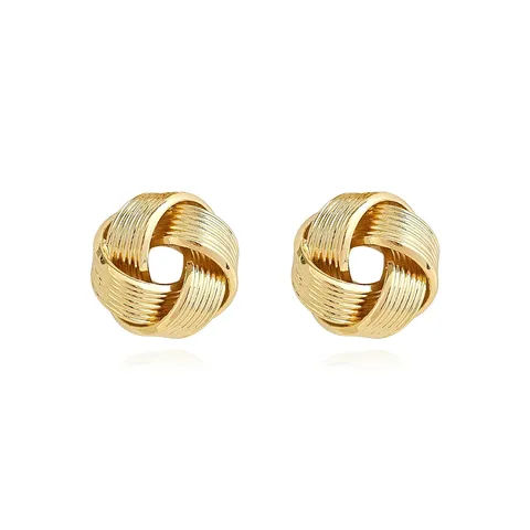 Europe and the United States Fashion Simple Geometric Irregular Jewelry Niche Stud Earrings - Style 3678 - Plated Brass jewelry made by BlueOne Jewelry