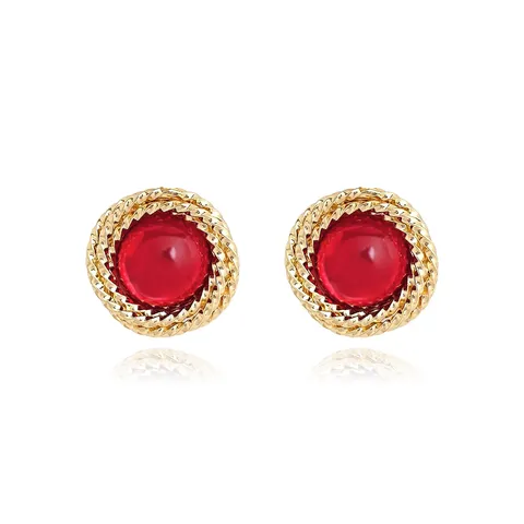 Europe and the United States Fashion Simple Geometric Irregular Jewelry Niche Stud Earrings - Plated Brass jewelry made by BlueOne Jewelry