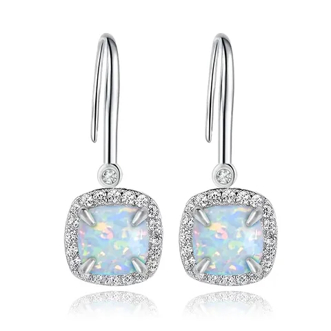 Europe and the United States Fashion Simple Square Earrings for Women - Plated Brass jewelry made by BlueOne Jewelry