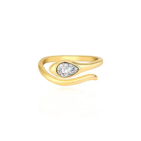 Europe and the United States Ins Fashion Personality Simple Finger Ring - Plated Brass jewelry made by BlueOne Jewelry