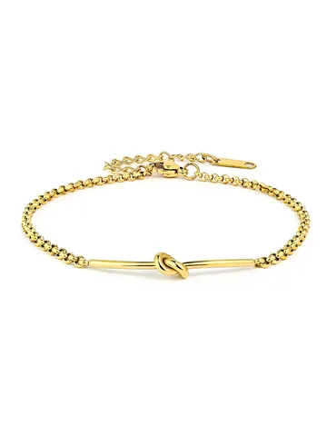 Europe and the United States Ins Simple Temperament Rope Knot Bracelet - Stainless Steel jewelry made by BlueOne Jewelry
