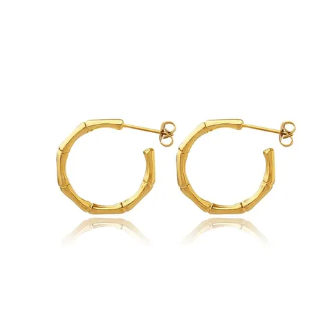 Europe and the United States Niche Personalized Bamboo with Bone Earrings - Stainless Steel jewelry made by BlueOne Jewelry