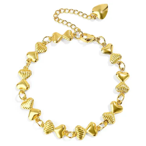 Europe and the United States Love Heart Bracelet Exquisite Titanium Steel - Stainless Steel jewelry made by BlueOne Jewelry