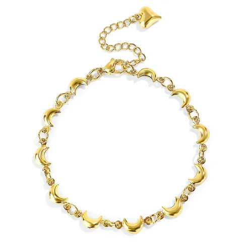 Europe and the United States Moon Bracelet Jewelry High-class Sense Do - Plated Brass jewelry made by BlueOne Jewelry