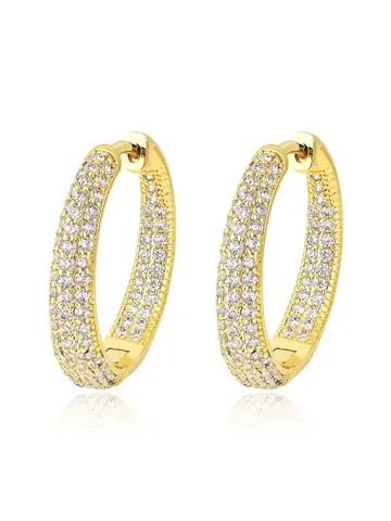 Europe and the United States Men and Women Earrings Full of - Plated Brass jewelry made by BlueOne Jewelry