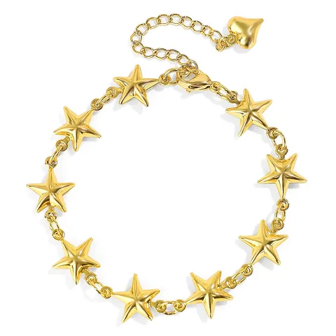 Europe and the United States Star Bracelet Exquisite Titanium Steel Ornaments - Stainless Steel jewelry made by BlueOne Jewelry
