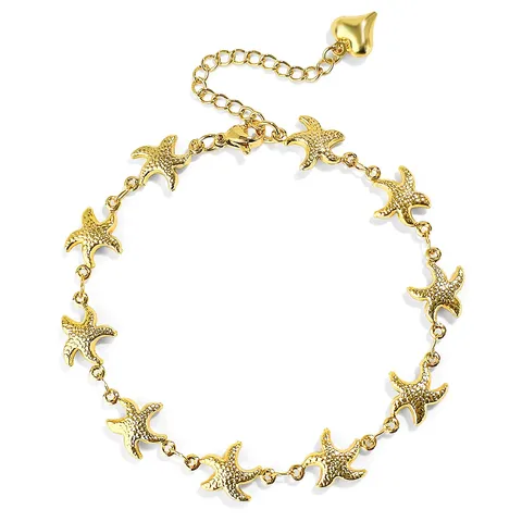 Europe and the United States Starfish Bracelet Jewelry High-class Not Losing - Plated Brass jewelry made by BlueOne Jewelry