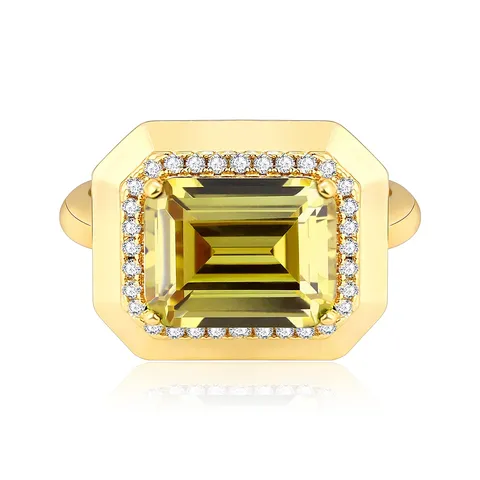 Europe and the United States Temperament Luxury Fashion Ring - Plated Brass jewelry made by BlueOne Jewelry