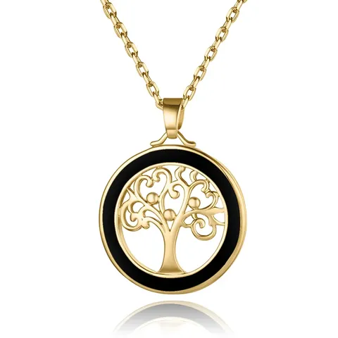 Plated Brass Europe and the United States Wind Fashion Tree of Life Necklace - Plated Brass jewelry made by BlueOne Jewelry