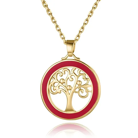 Europe and the United States Wind Fashion Tree of Life Necklace - Plated Brass jewelry made by BlueOne Jewelry