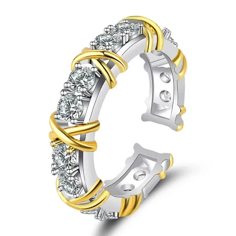 Europe and the United States Women’s Rings Copper Gold Plated Niche - Brass jewelry made by BlueOne Jewelry
